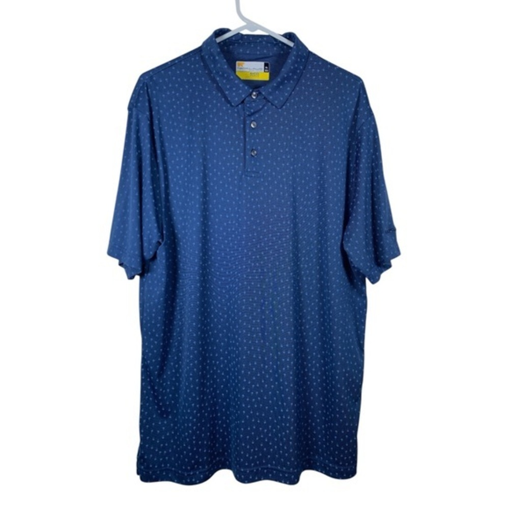 Nicklaus ECO Choice Blue Performance Golf Polo Shirt Size XL EUC #0787